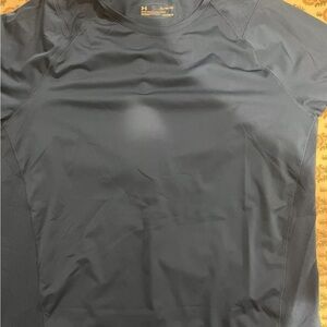 Men’s Under Armour Blue Shirt Fitted Heat Gear Size XL